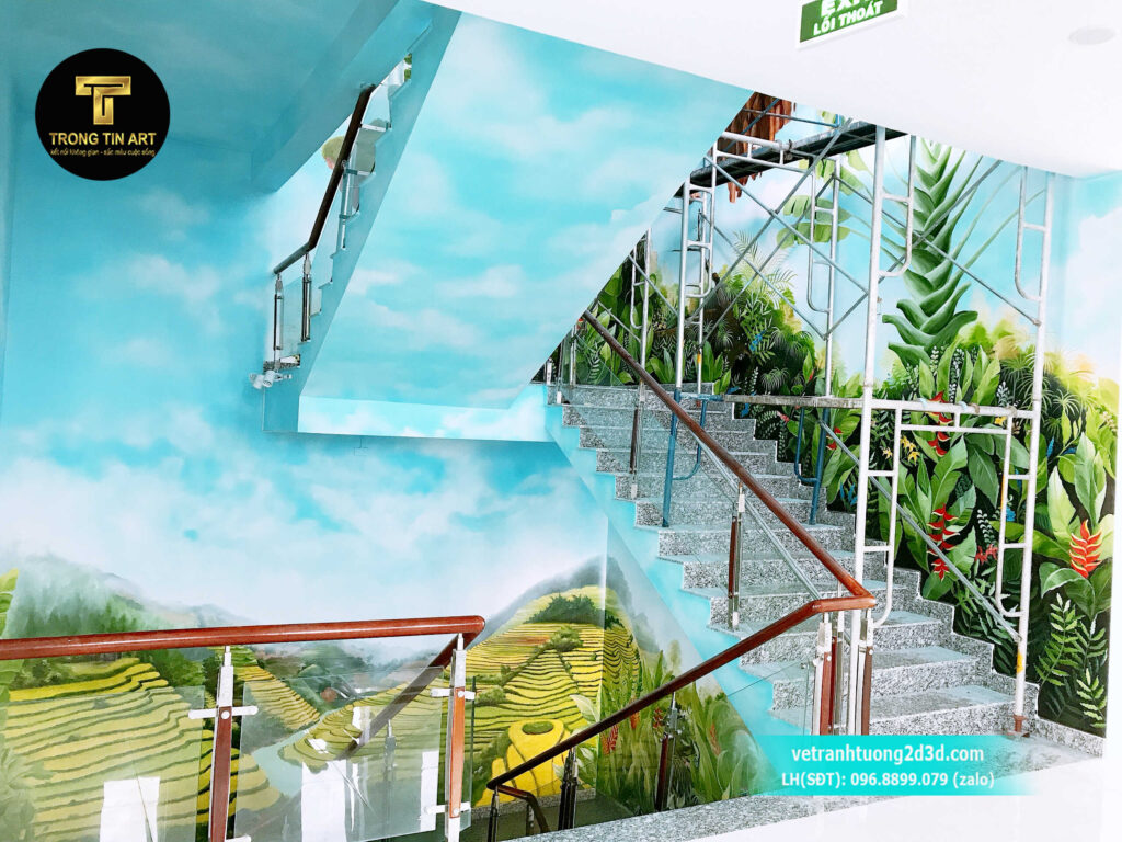 VẼ TRANH TƯỜNG 3D MỸ THUẬT TRỌNG TÍN ART