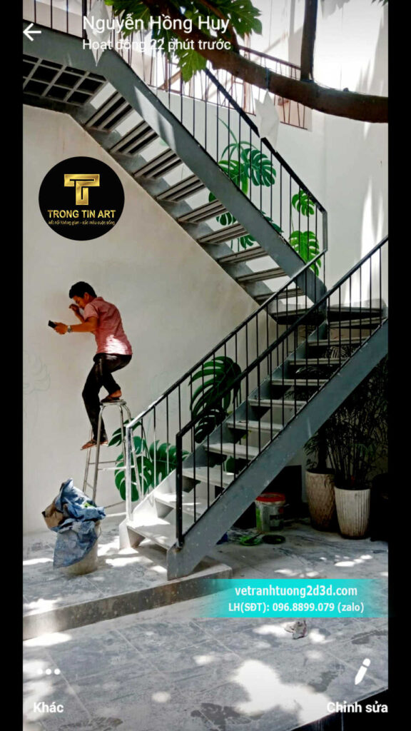 VẼ TRANH TƯỜNG 3D MỸ THUẬT TRỌNG TÍN ART