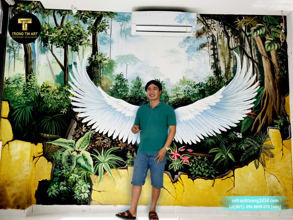 VẼ TRANH TƯỜNG 3D MỸ THUẬT TRỌNG TÍN ART