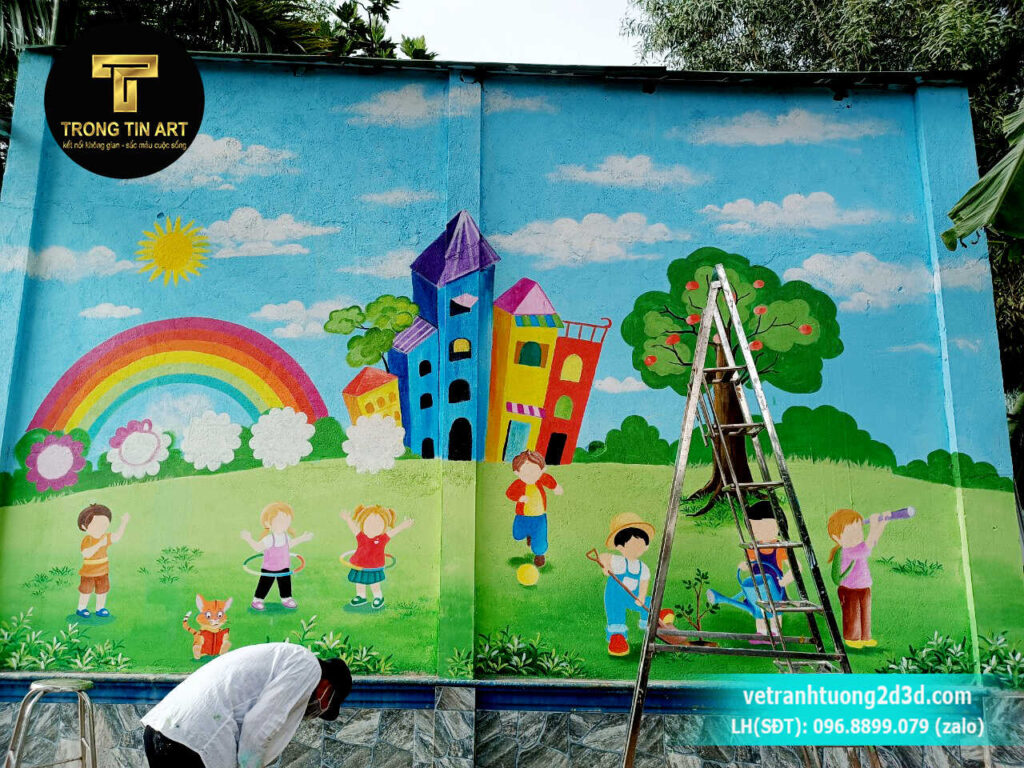 VẼ TRANH TƯỜNG 3D MỸ THUẬT TRỌNG TÍN ART