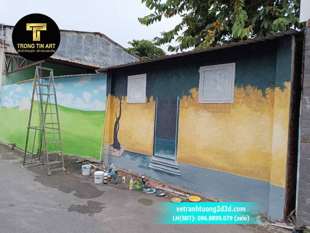 VẼ TRANH TƯỜNG 3D MỸ THUẬT TRỌNG TÍN ART
