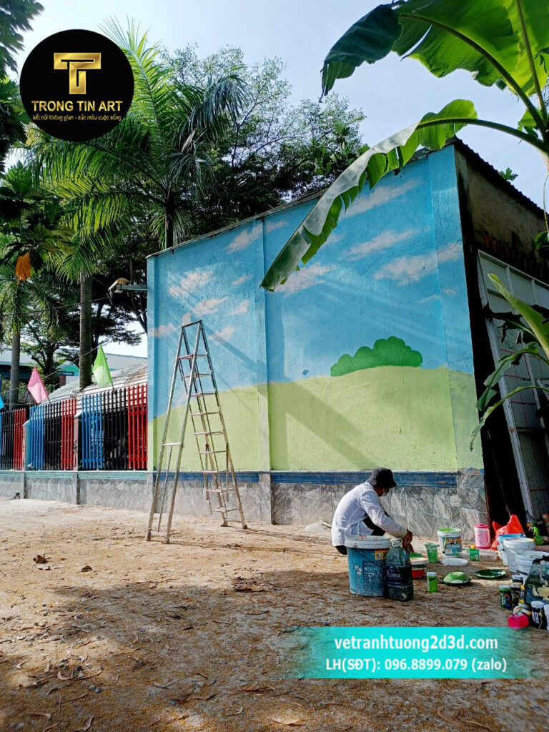 VẼ TRANH TƯỜNG 3D MỸ THUẬT TRỌNG TÍN ART