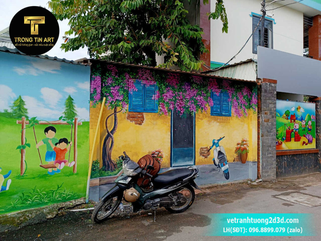 VẼ TRANH TƯỜNG 3D MỸ THUẬT TRỌNG TÍN ART