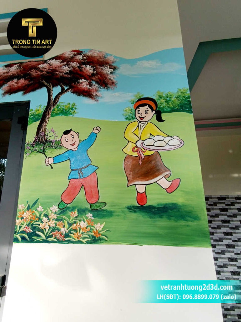 VẼ TRANH TƯỜNG 3D MỸ THUẬT TRỌNG TÍN ART