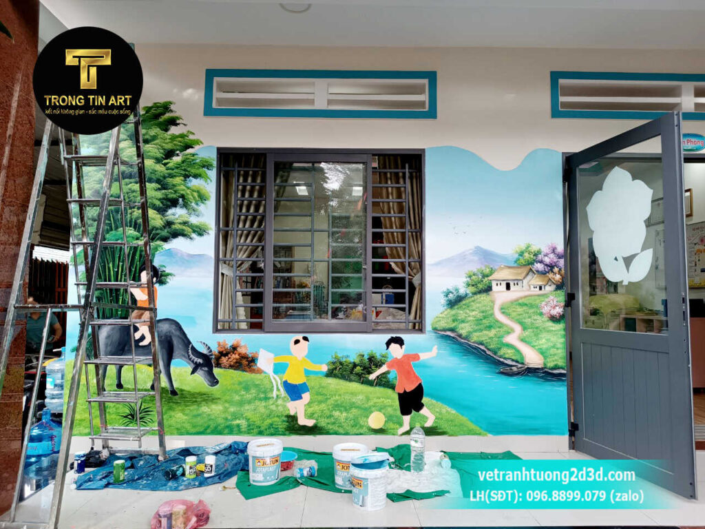 VẼ TRANH TƯỜNG 3D MỸ THUẬT TRỌNG TÍN ART