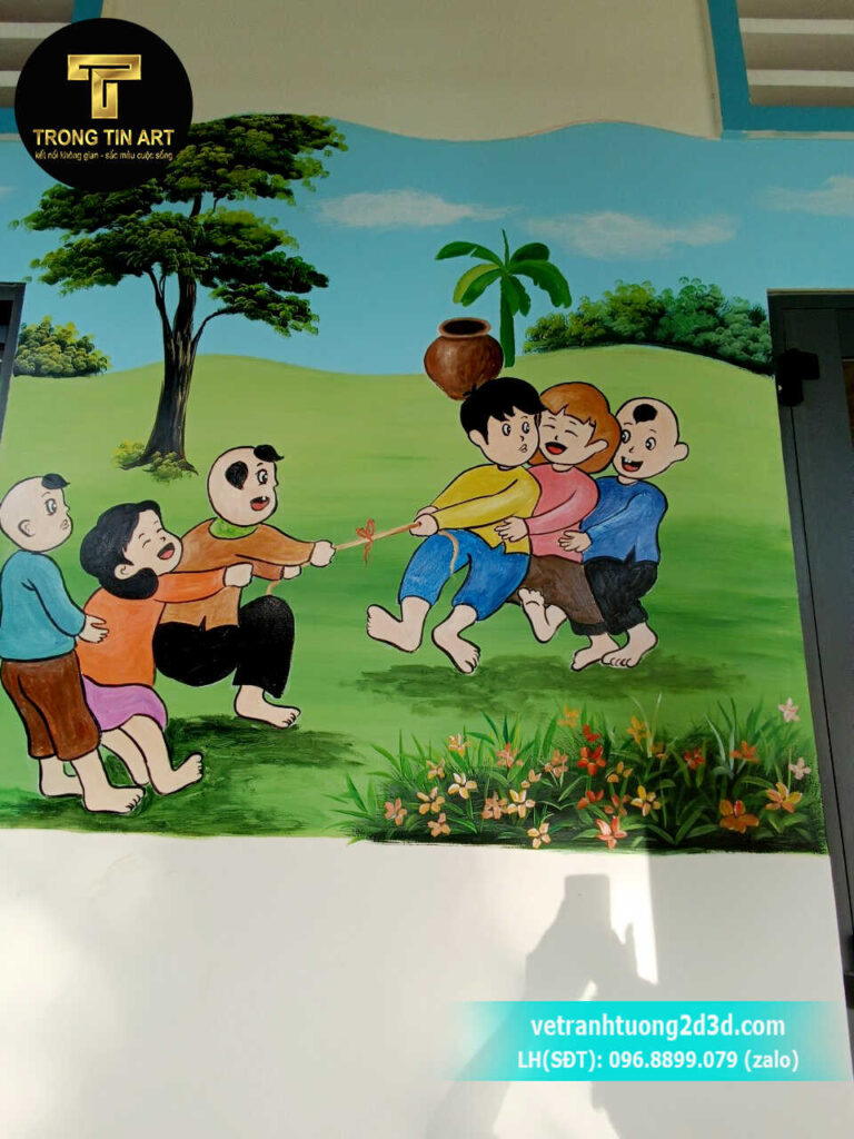 VẼ TRANH TƯỜNG 3D MỸ THUẬT TRỌNG TÍN ART