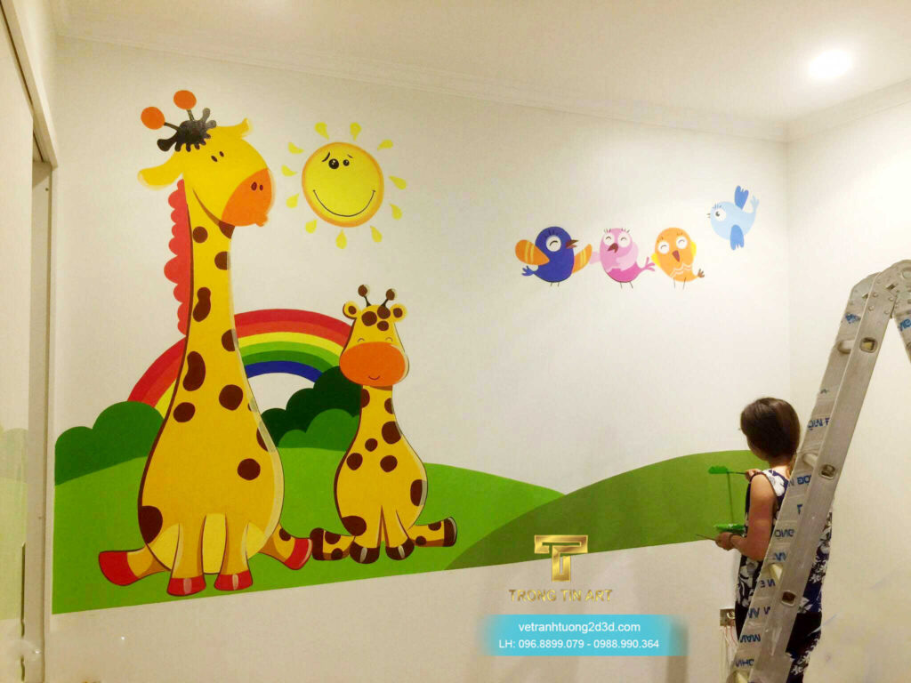 VẼ TRANH TƯỜNG 3D MỸ THUẬT TRỌNG TÍN ART