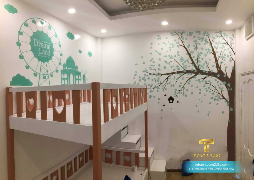 VẼ TRANH TƯỜNG 3D MỸ THUẬT TRỌNG TÍN ART