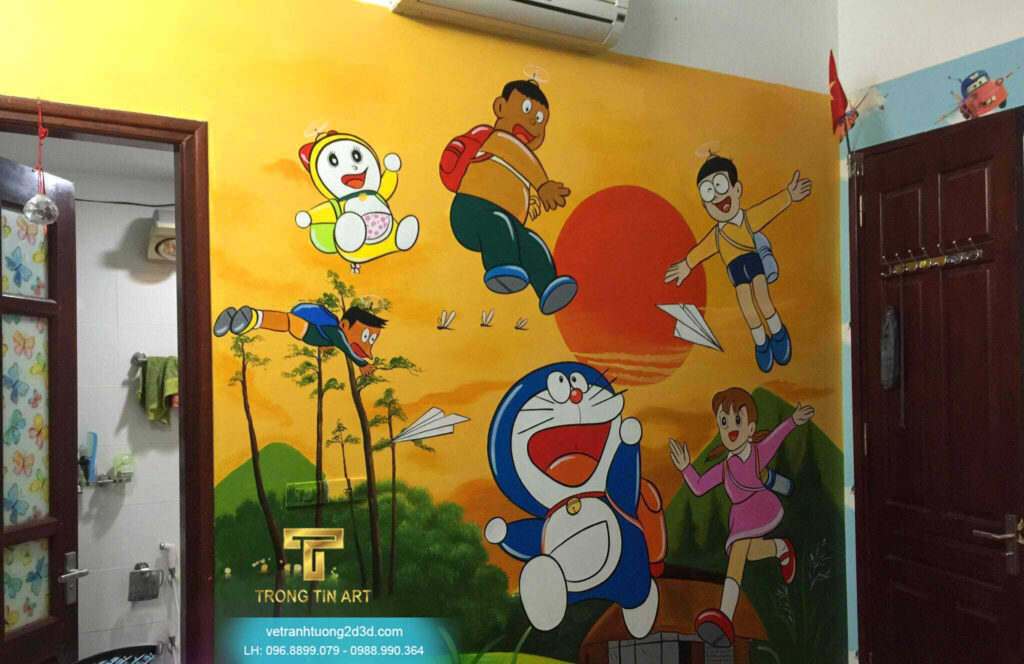 VẼ TRANH TƯỜNG 3D MỸ THUẬT TRỌNG TÍN ART