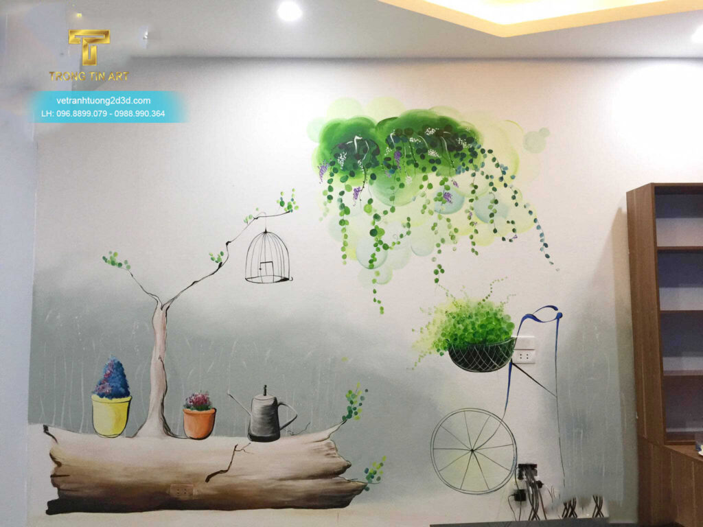 VẼ TRANH TƯỜNG 3D MỸ THUẬT TRỌNG TÍN ART