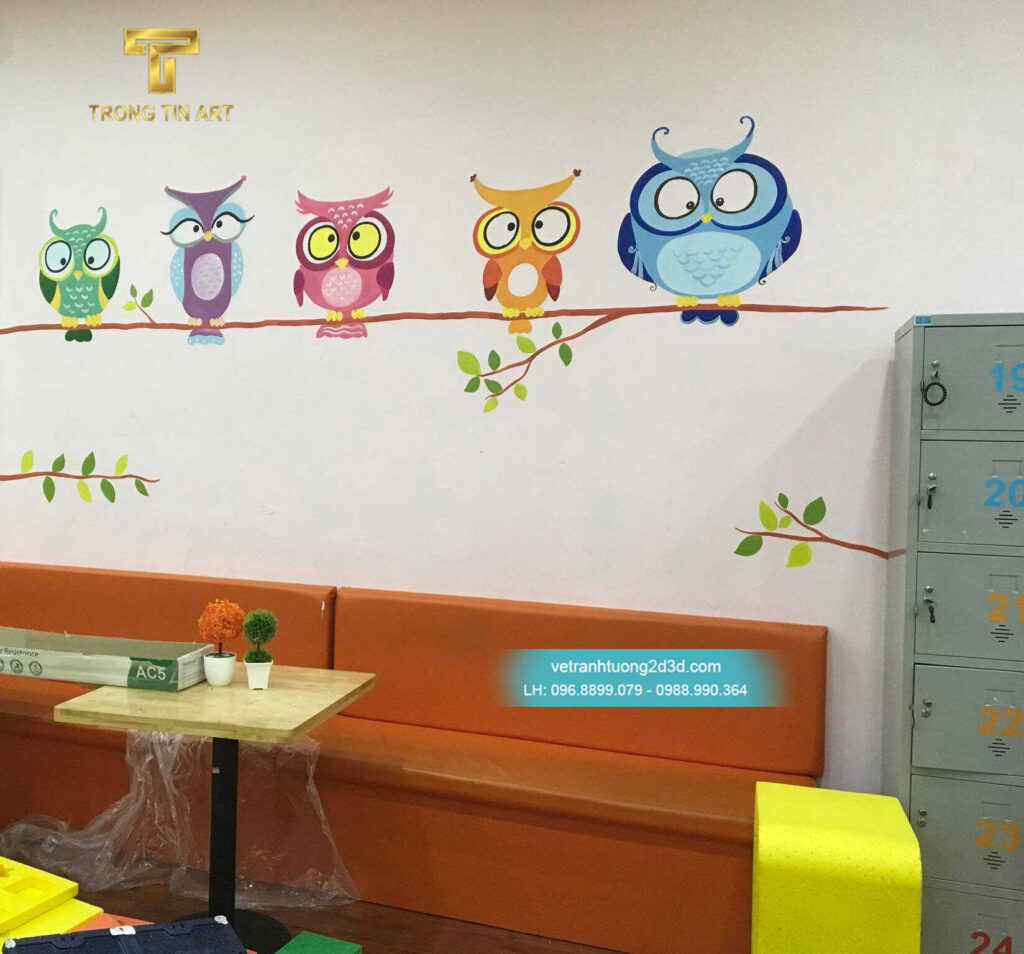 VẼ TRANH TƯỜNG 3D MỸ THUẬT TRỌNG TÍN ART