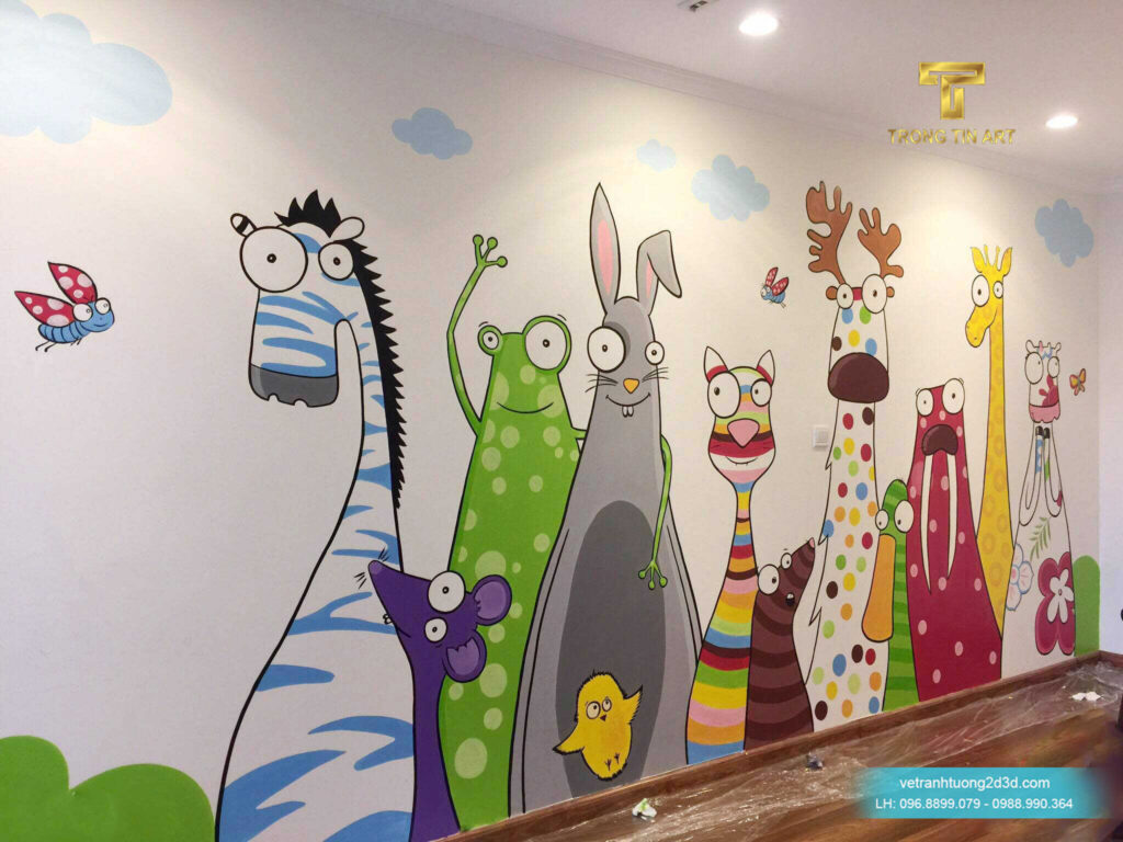 VẼ TRANH TƯỜNG 3D MỸ THUẬT TRỌNG TÍN ART
