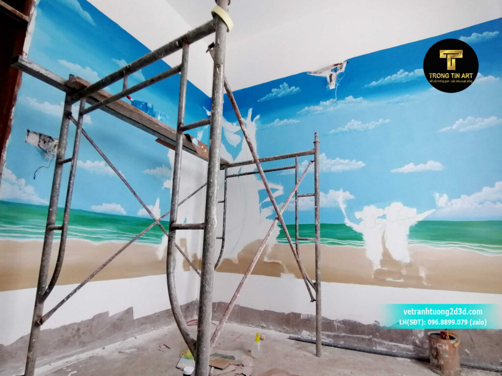 VẼ TRANH TƯỜNG 3D MỸ THUẬT TRỌNG TÍN ART