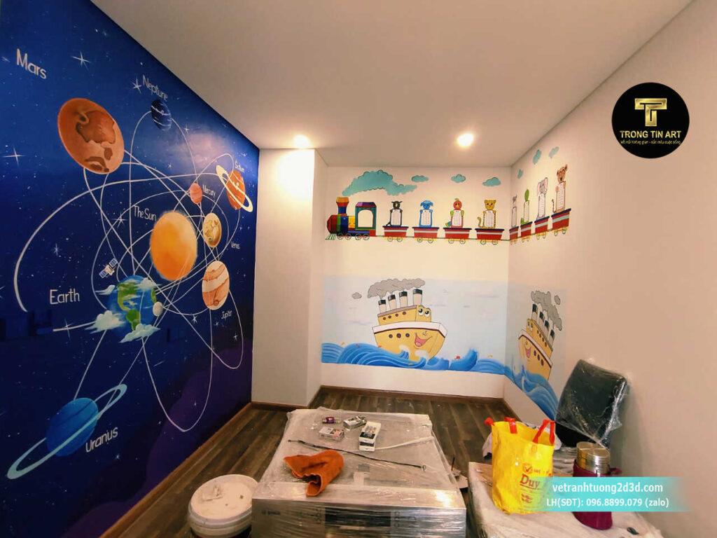 VẼ TRANH TƯỜNG 3D MỸ THUẬT TRỌNG TÍN ART