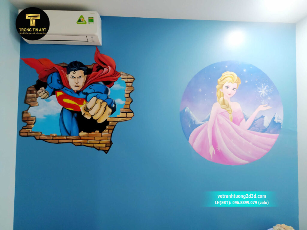 VẼ TRANH TƯỜNG 3D MỸ THUẬT TRỌNG TÍN ART