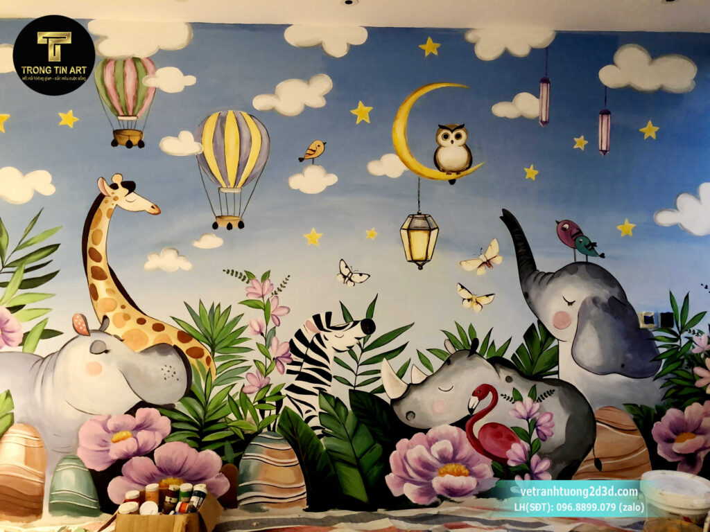 VẼ TRANH TƯỜNG 3D MỸ THUẬT TRỌNG TÍN ART