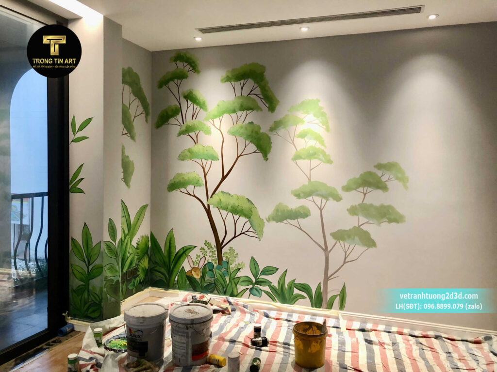 VẼ TRANH TƯỜNG 3D MỸ THUẬT TRỌNG TÍN ART