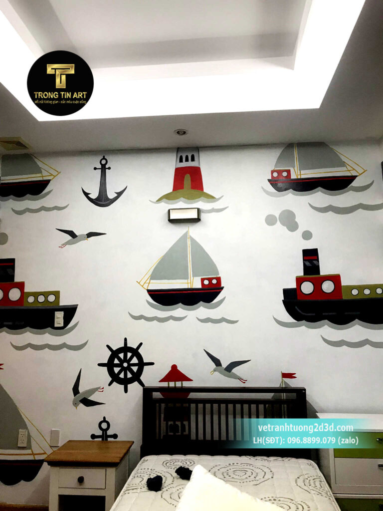 VẼ TRANH TƯỜNG 3D MỸ THUẬT TRỌNG TÍN ART