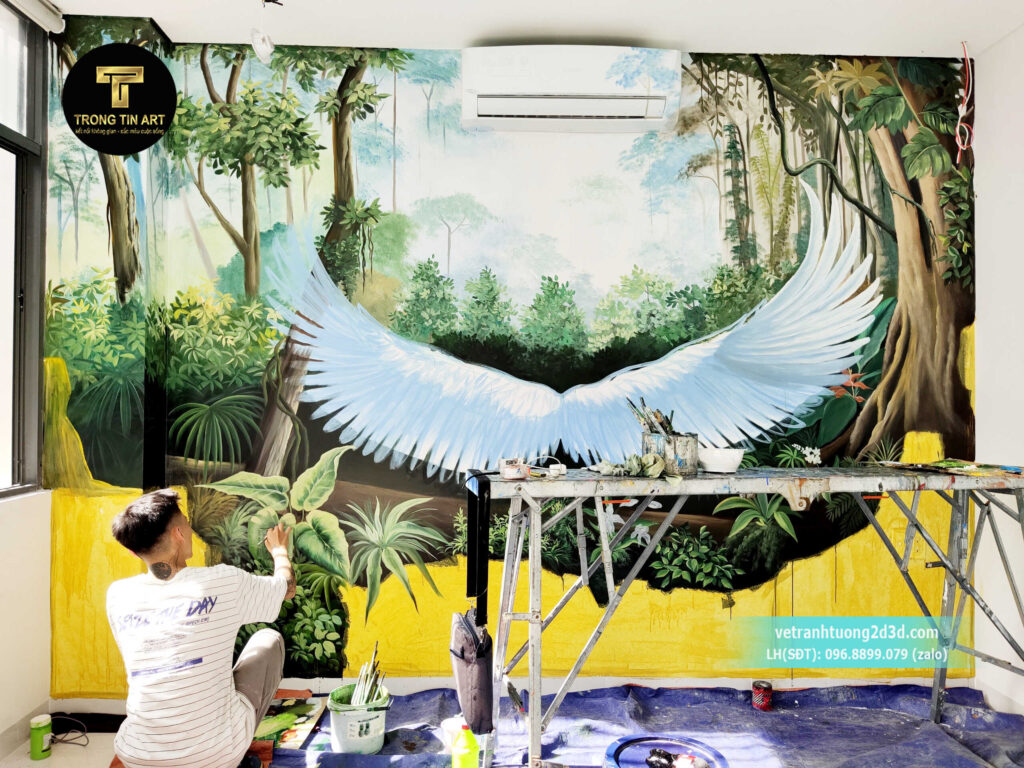 VẼ TRANH TƯỜNG 3D MỸ THUẬT TRỌNG TÍN ART
