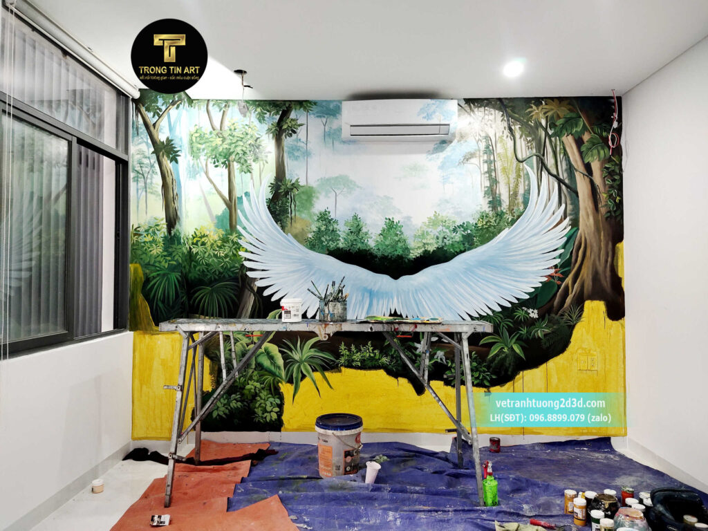 VẼ TRANH TƯỜNG 3D MỸ THUẬT TRỌNG TÍN ART