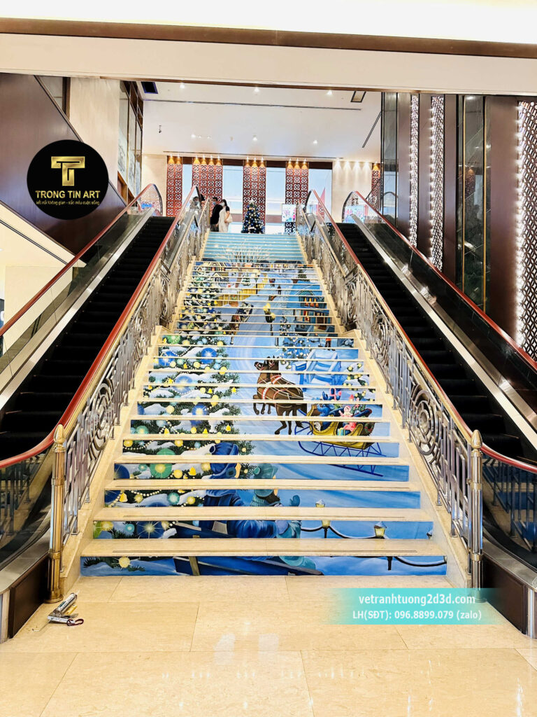 VẼ TRANH TƯỜNG 3D MỸ THUẬT TRỌNG TÍN ART