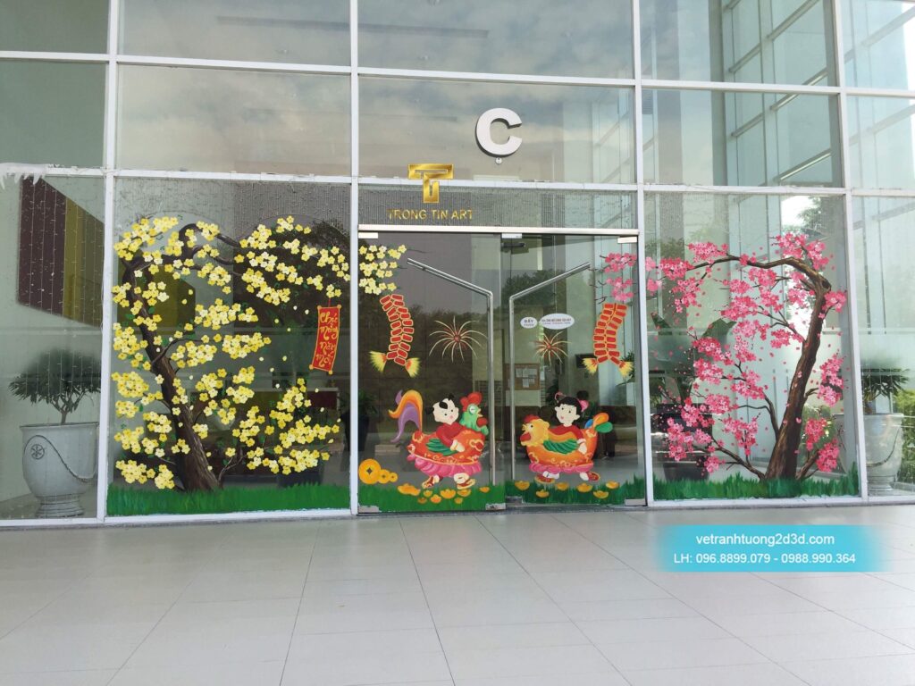 VẼ TRANH TƯỜNG 3D MỸ THUẬT TRỌNG TÍN ART