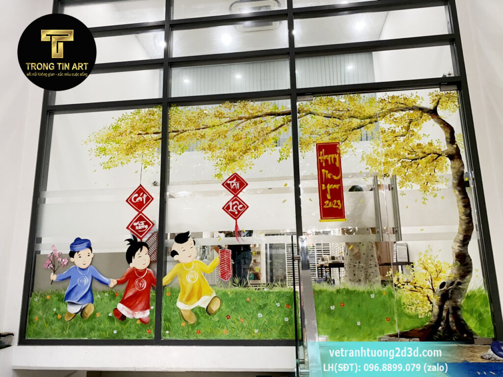 VẼ TRANH TƯỜNG 3D MỸ THUẬT TRỌNG TÍN ART