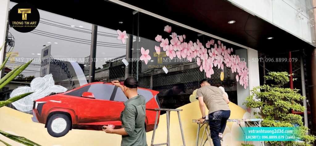 VẼ TRANH TƯỜNG 3D MỸ THUẬT TRỌNG TÍN ART