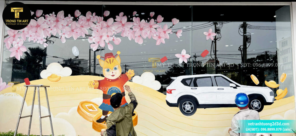 VẼ TRANH TƯỜNG 3D MỸ THUẬT TRỌNG TÍN ART