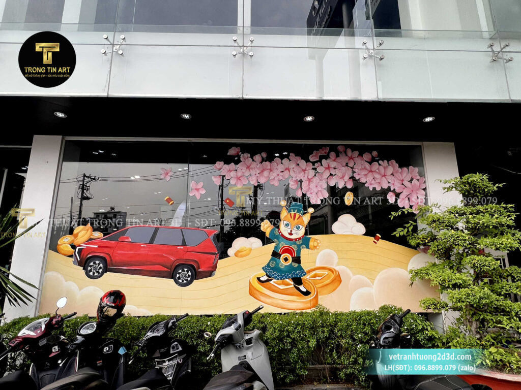 VẼ TRANH TƯỜNG 3D MỸ THUẬT TRỌNG TÍN ART
