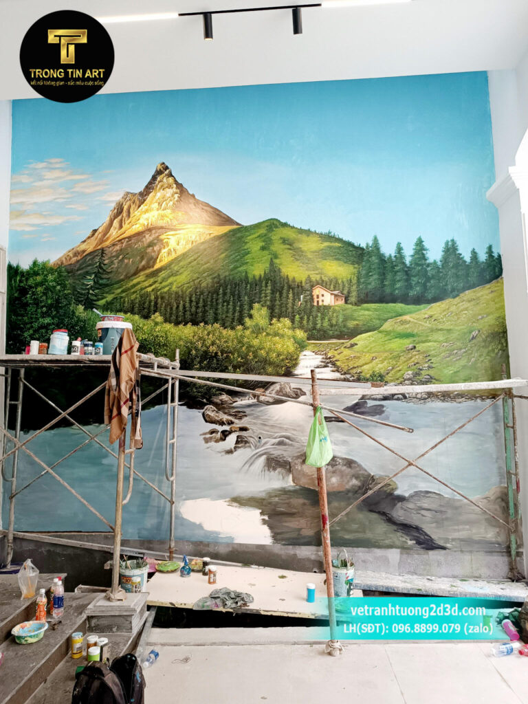 VẼ TRANH TƯỜNG 3D MỸ THUẬT TRỌNG TÍN ART