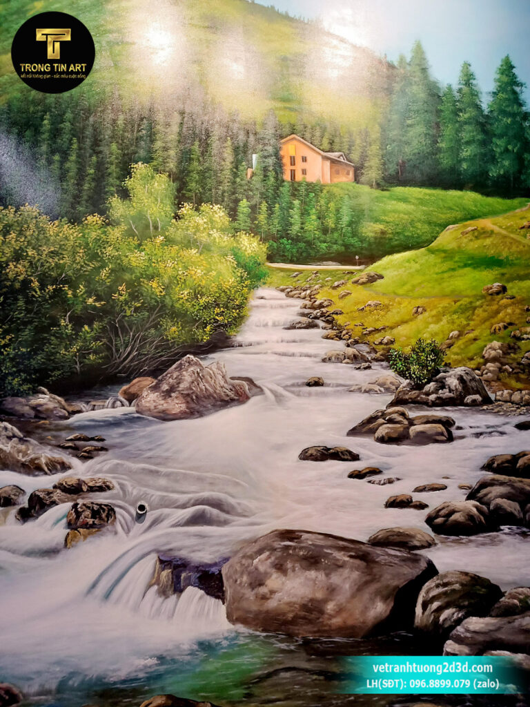 VẼ TRANH TƯỜNG 3D MỸ THUẬT TRỌNG TÍN ART