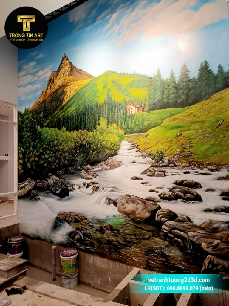 VẼ TRANH TƯỜNG 3D MỸ THUẬT TRỌNG TÍN ART
