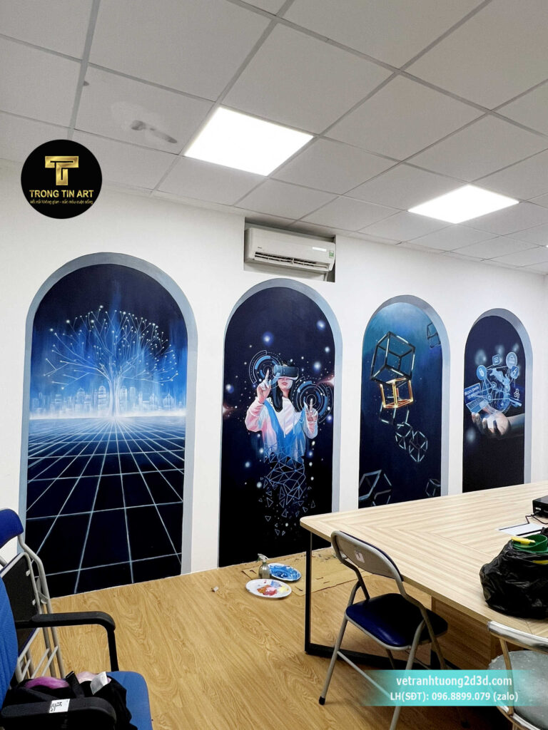 VẼ TRANH TƯỜNG 3D MỸ THUẬT TRỌNG TÍN ART