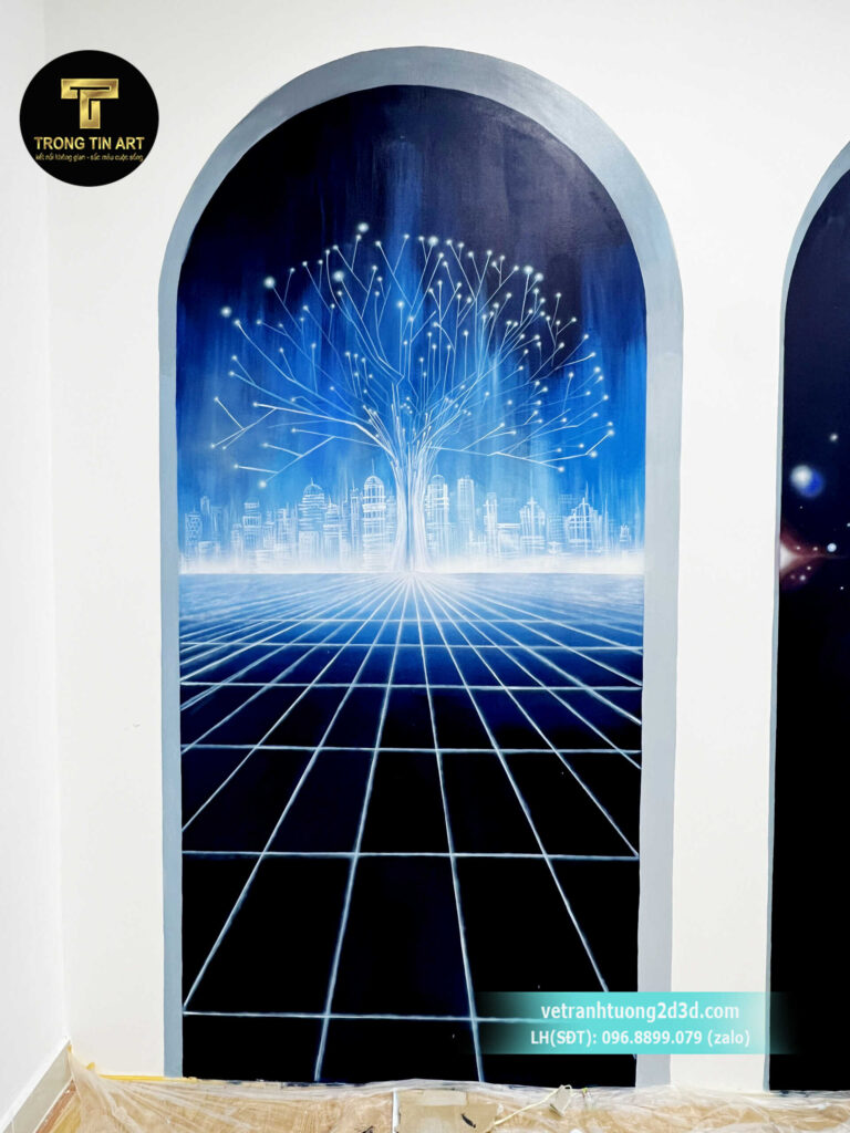 VẼ TRANH TƯỜNG 3D MỸ THUẬT TRỌNG TÍN ART
