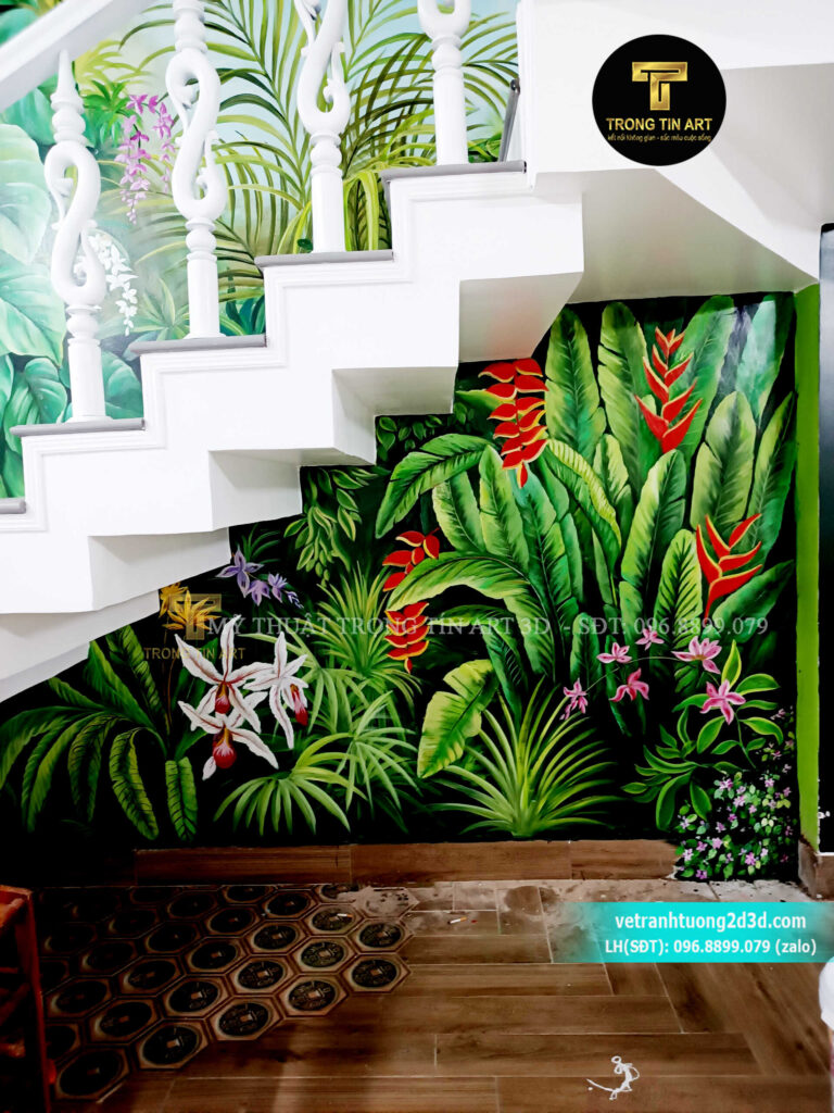 VẼ TRANH TƯỜNG 3D MỸ THUẬT TRỌNG TÍN ART