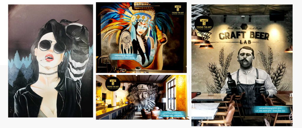 VẼ TRANH TƯỜNG 3D MỸ THUẬT TRỌNG TÍN ART