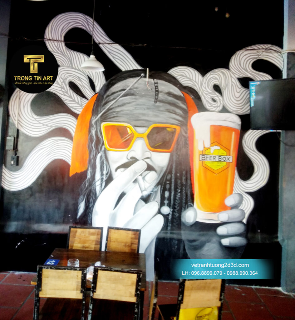 VẼ TRANH TƯỜNG 3D MỸ THUẬT TRỌNG TÍN ART