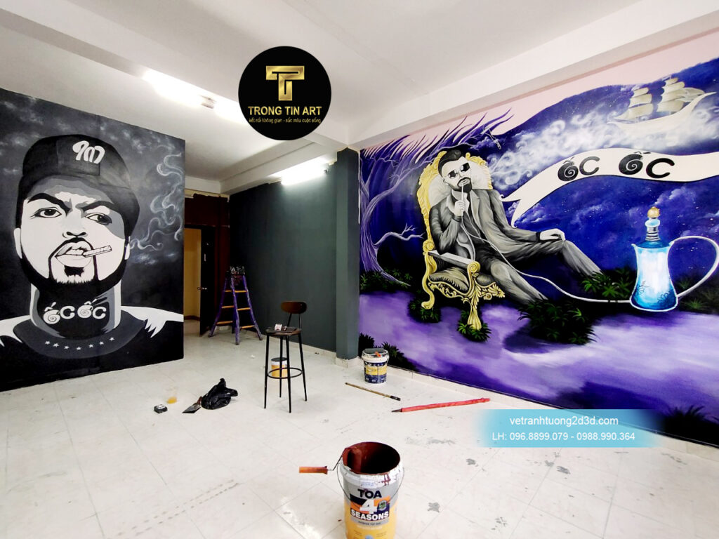 VẼ TRANH TƯỜNG 3D MỸ THUẬT TRỌNG TÍN ART