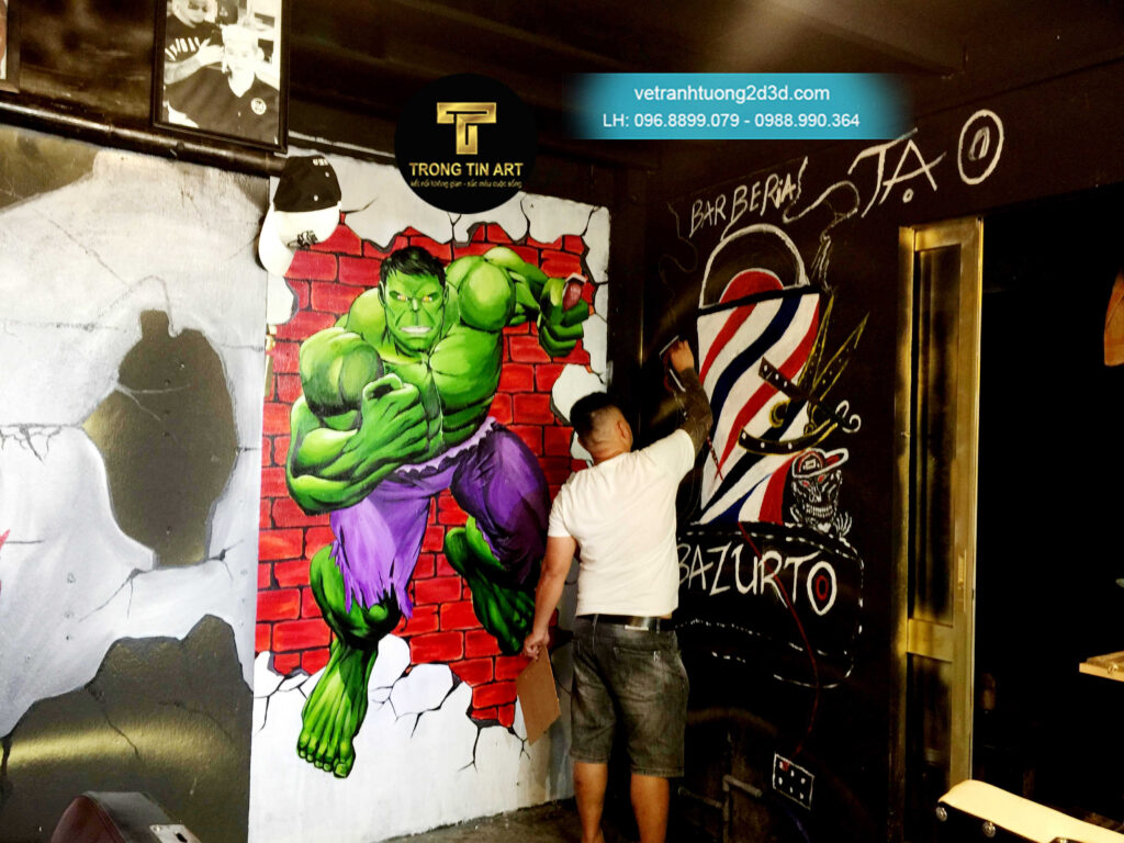 VẼ TRANH TƯỜNG 3D MỸ THUẬT TRỌNG TÍN ART