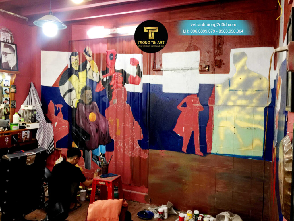 VẼ TRANH TƯỜNG 3D MỸ THUẬT TRỌNG TÍN ART