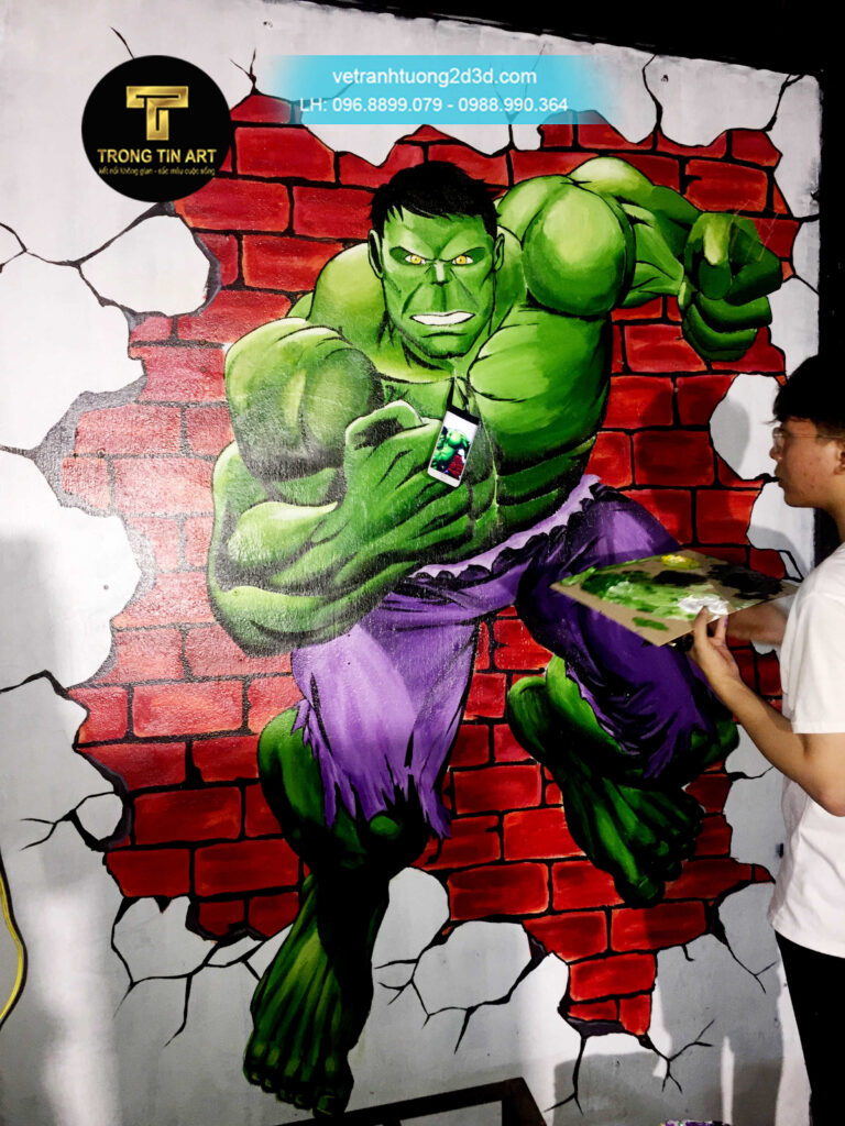 VẼ TRANH TƯỜNG 3D MỸ THUẬT TRỌNG TÍN ART