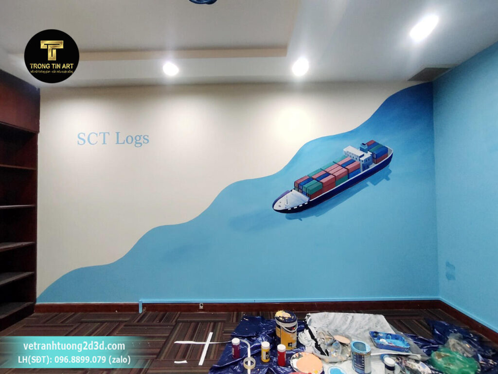 VẼ TRANH TƯỜNG 3D MỸ THUẬT TRỌNG TÍN ART