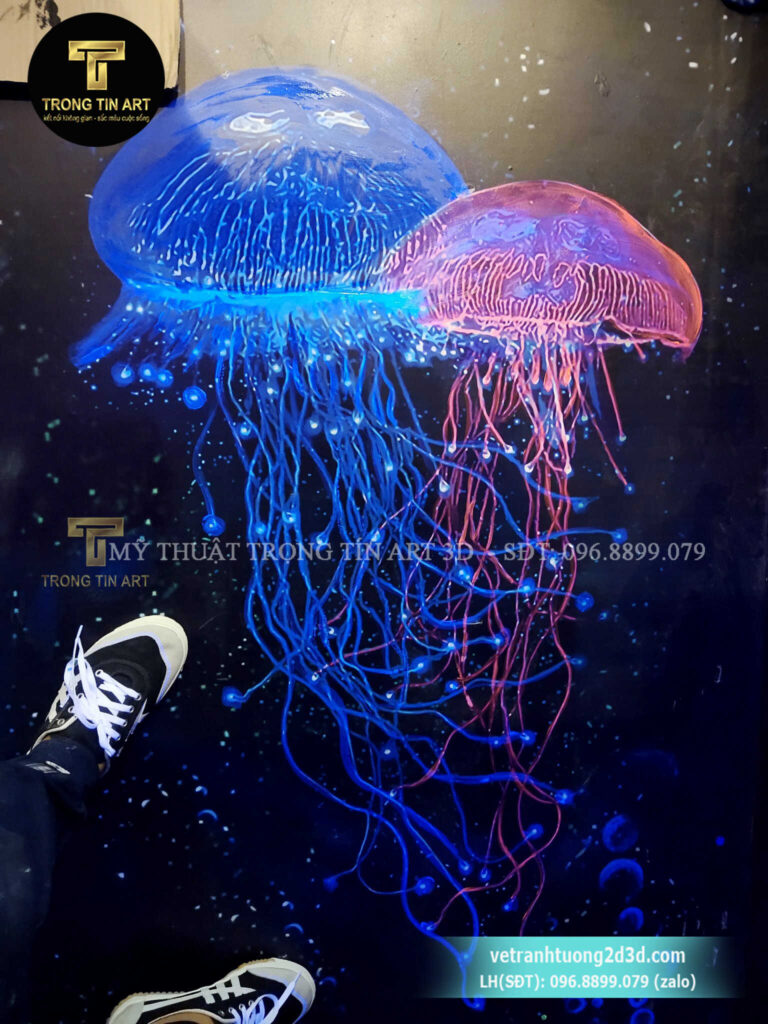 VẼ TRANH TƯỜNG 3D MỸ THUẬT TRỌNG TÍN ART