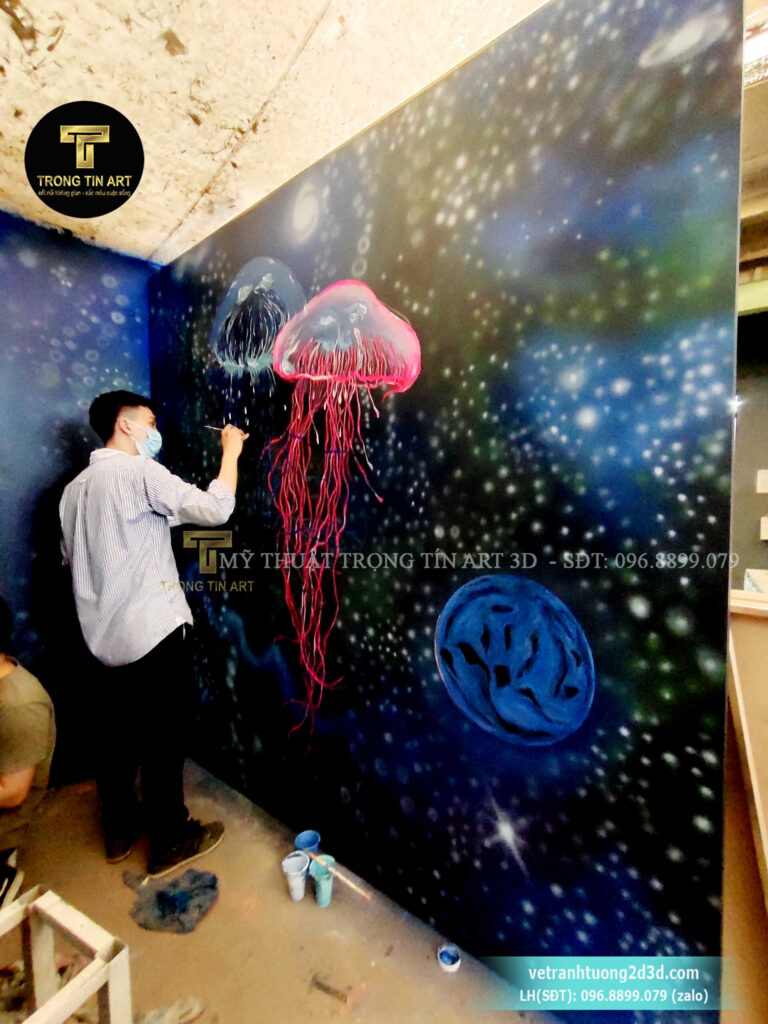 VẼ TRANH TƯỜNG 3D MỸ THUẬT TRỌNG TÍN ART