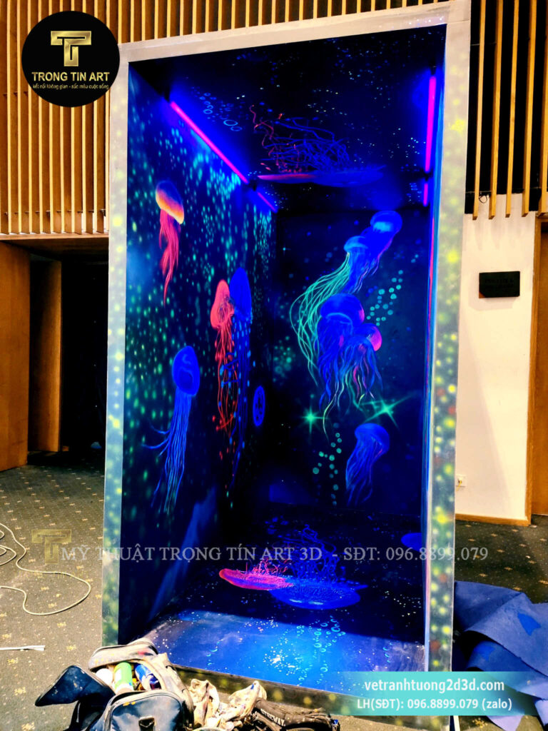 VẼ TRANH TƯỜNG 3D MỸ THUẬT TRỌNG TÍN ART