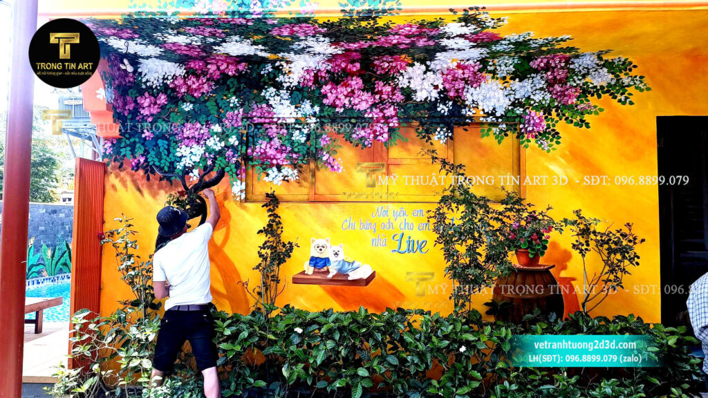 VẼ TRANH TƯỜNG 3D MỸ THUẬT TRỌNG TÍN ART