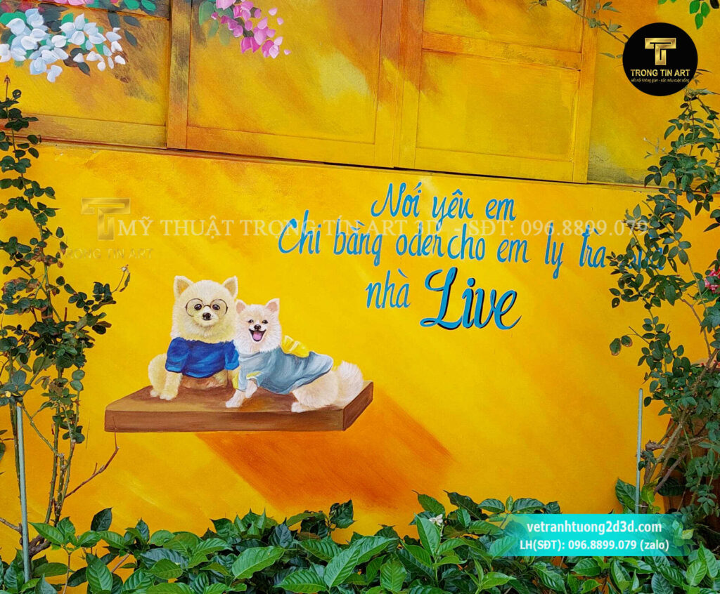 VẼ TRANH TƯỜNG 3D MỸ THUẬT TRỌNG TÍN ART