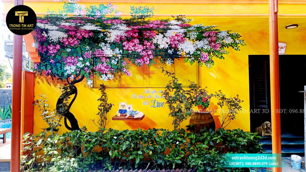 VẼ TRANH TƯỜNG 3D MỸ THUẬT TRỌNG TÍN ART