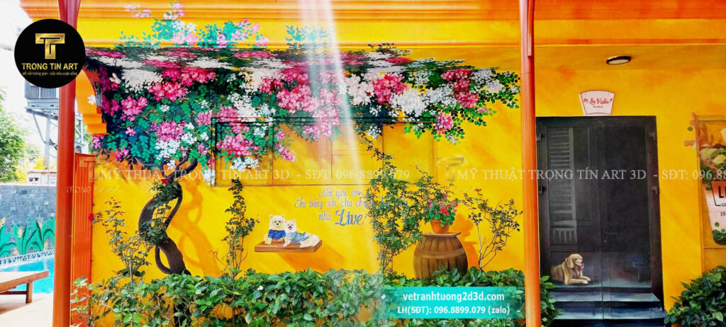 VẼ TRANH TƯỜNG 3D MỸ THUẬT TRỌNG TÍN ART